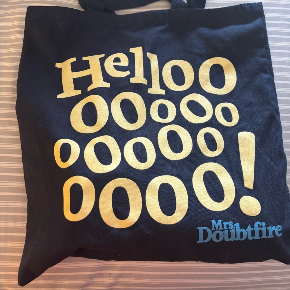 Mrs. Doubtfire on Broadway Canvas Souvenir Tote Bag